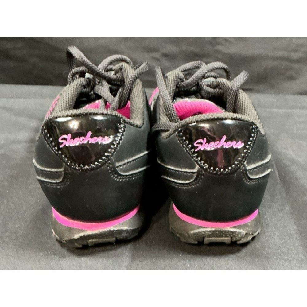Skechers Womens Athletic Sneaker Shoes Black Pink Size 6 - Picture 3 of 10